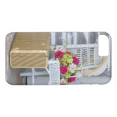 retro - koffer en bloemmandje Case-Mate iPhone case (Achterkant (Horizontaal))