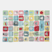 Retro Koffie 2026 Kalender Theedoek (Horizontaal)