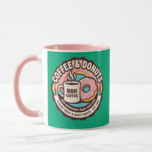 Retro koffie & donuts NRH vintage dinermok Mok