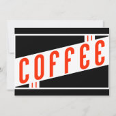 retro koffie kaart (Voorkant)