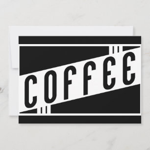retro koffie kaart