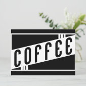 retro koffie kaart (Staand voorkant)