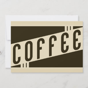 retro koffie kaart