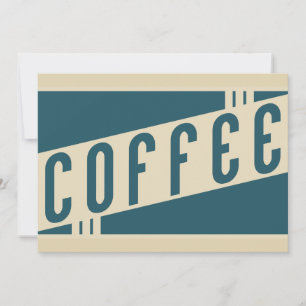 retro koffie kaart