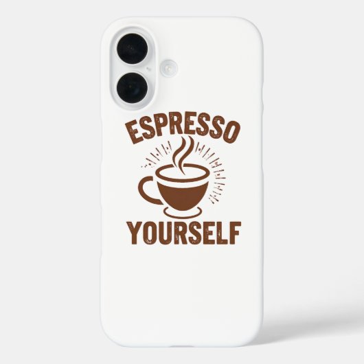 Retro koffie liefhebber motivatie quote Case-Mate iPhone case (Achterkant)
