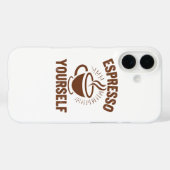 Retro koffie liefhebber motivatie quote Case-Mate iPhone case (Achterkant (horizontaal))