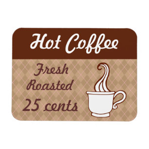 Retro Koffie Magneet