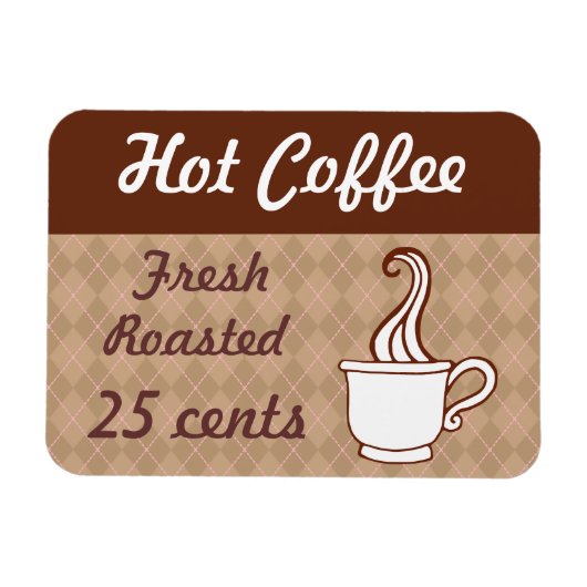Retro Koffie Magneet (Horizontaal)