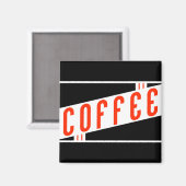 retro koffie magneet (Voorkant / Achterkant)