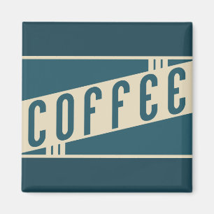 retro koffie magneet