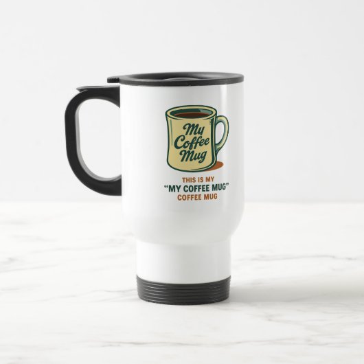 Retro koffie Mok Humor ontwerp (Links)