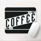 retro koffie muismat (Met muis)