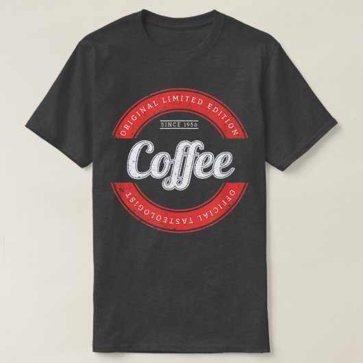 Retro  koffie overs Caffeine T-Shirt (Design voorkant)
