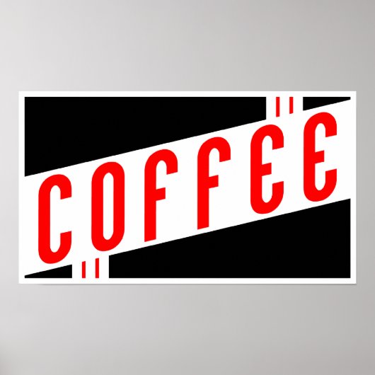 retro koffie poster (Voorkant)