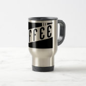 retro koffie reisbeker (Voorkant rechts)