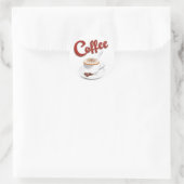 Retro koffie Stickers (Tas)