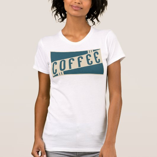 retro koffie t-shirt (Voorkant)