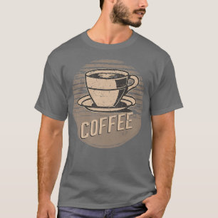 Retro  koffie t-shirt
