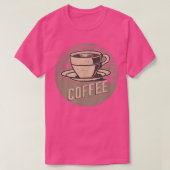 Retro  koffie t-shirt (Design voorkant)