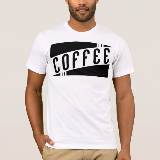 retro koffie t-shirt (Voorkant)