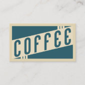 retro koffiebonenkaart klantenkaartje (Voorkant)