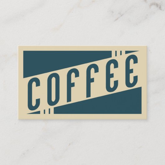 retro koffiebonenkaart klantenkaartje (Voorkant)