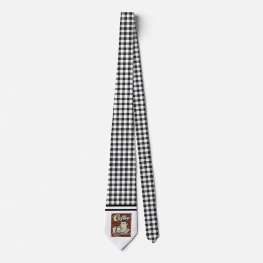 Retro koffiecoupé stropdas (Voorkant)