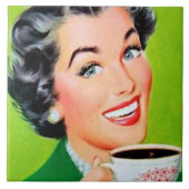 Retro  koffiekeuken tegeltje (Voorkant)