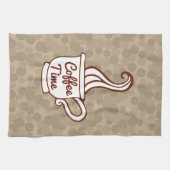 Retro koffiekop diner keuken theedoek cadeau (Horizontaal)