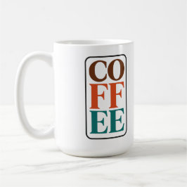 Retro koffiekop voor koffieliefhebbers koffiemok