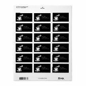 Retro koffiekopje & schotel etiket (Full Sheet)