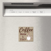 Retro koffiemagneet cadeau magneet (Insitu (Vaatwasser))