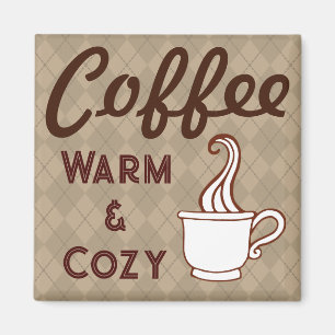 Retro koffiemagneet cadeau magneet