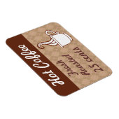 Retro koffiemagneet magneet (Rechterzijde)