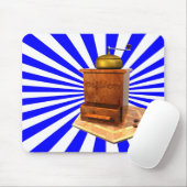 retro koffiemill mousemat muismat (Met muis)