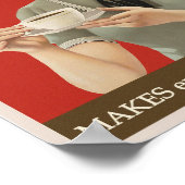 Retro KoffiePoster, 1940-1950 Poster (Hoek)