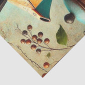 Retro koffiepot en kopjes tissuepapier (Detail)