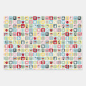 Retro Koffiepotten en cups Patroon Inpakpapier Vel (Voorkant 3)