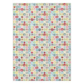 Retro Koffiepotten en cups Patroon Tafelkleed (Voorkant)