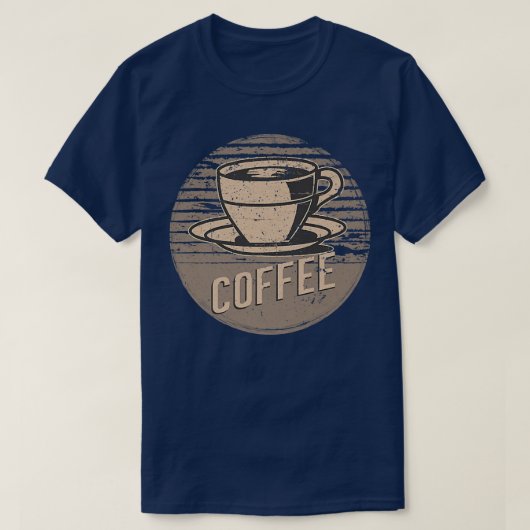 Retro  koffiepremie T-shirt (Design voorkant)