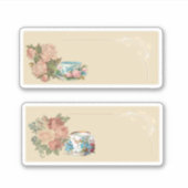 Retro koffietijd sticker (Voorkant)