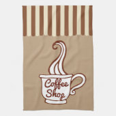 Retro Koffiewinkel Keuken Handdoek Gift (Verticaal)
