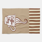 Retro koffiezaak keukenhanddoek cadeau (Horizontaal)