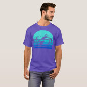 Retro Koi Fish Japanse vis T-shirt (Voorkant volledig)