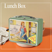 Retro  Koken Keuken Vrouw Lunch Boxen