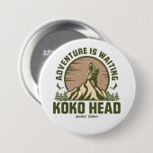 Retro Koko Hoofdwandeling Ronde Button 7,6 Cm (Voorkant /achterkant)