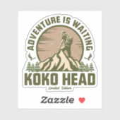 Retro Koko Hoofdwandeling Sticker (Vel)