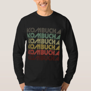 Retro Kombucha Hippie Healthy Drink Support T-shirt