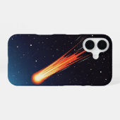 Retro Komeetstaart iPhone 16 Hoesje (Achterkant horizontaal)