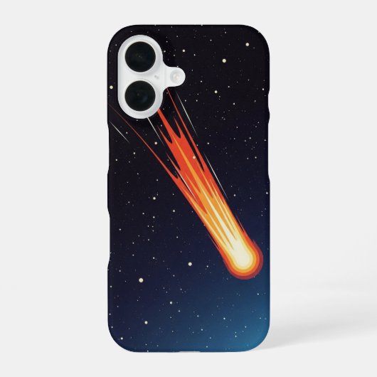 Retro Komeetstaart iPhone 16 Hoesje (Achterkant)